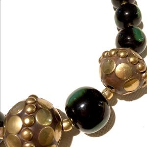 Vintage Chunky Beaded Fashion Necklace